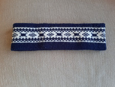 Vintage Ski Headband Ear Warmer Fair Isle Nordic 80s  Adult
