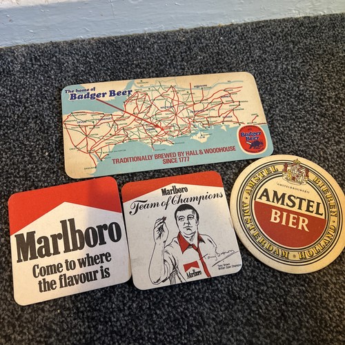 Marlboro cigarettes beer mats - beer,