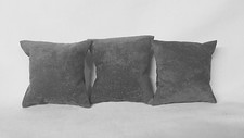3 x Ash Grey Suede Watch Bracelet Cushion Jewellery Display *Made in the UK