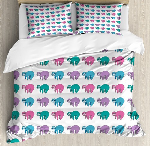 Funny sloth duvet cover set - funny,