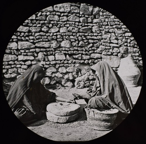 Magic lantern slide women - lantern,
