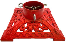 Vtg. Heavy Cast Iron Red