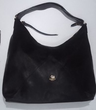 Radley London Hobo  Slouch Black Leather Ladies Handbag Logo Scottie Large