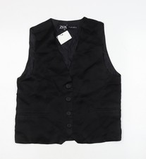 Zara Men's Black Waistcoat S