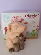 Piggin Rich Money Box 1995 Collectible Piggy Bank David Corbridge