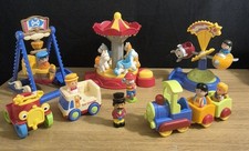 ELC Happyland Fun Fair With Musical Carousel, Pirate Ride, Rocket Ride & Figures