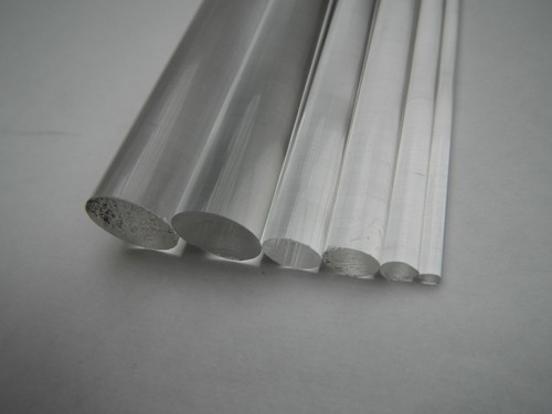 Clear perspex acrylic rod - clear,