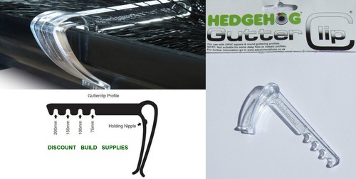 Hedgehog gutter brush clips - hedgehog,