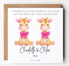 Twins Congratulations Card
