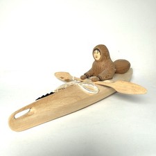 VTG Hand Carved Inuit Kayak