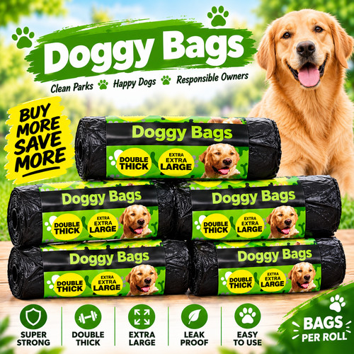 Dog poo bags extra - dog, strong