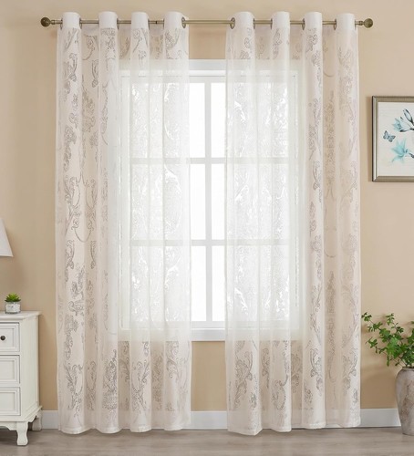 Cream floral jacquard - cream,