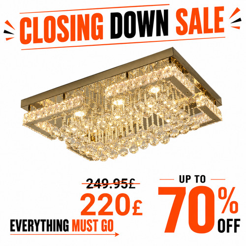 Crystal led chandelier - led,