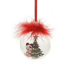 Christmas Bauble Disney Mickey Mouse with Feathers Tree Decoration