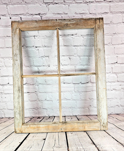 Antique pane wood window - antique, 4-pane
