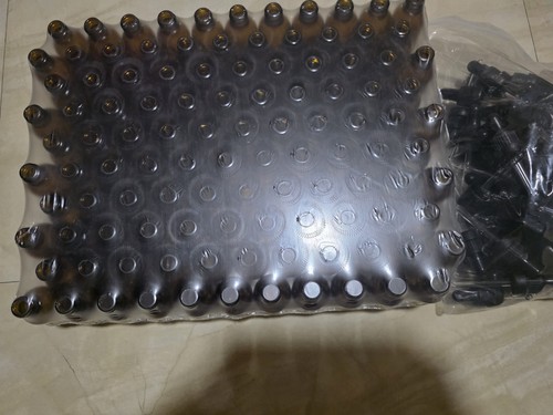 Amber glass bottles - bottles, 110x30ml