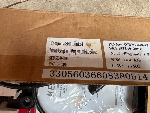 Kende arc welder - in, box