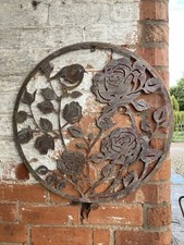 Coloured metal robin roses - metal, /