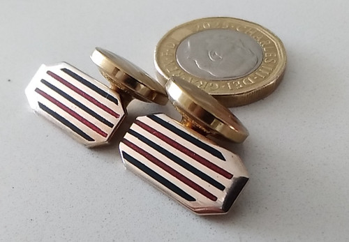 Art deco cufflinks gold - cufflinks, &