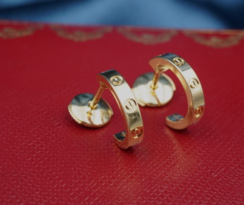 Cartier love hoop earrings - cartier,
