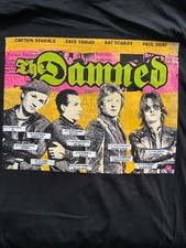 THE DAMNED BLACK  T-SHIRT SIZE