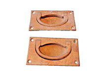 PAIR OF CAST BRASS MILITARY STYLE HANDLES 4.50 in