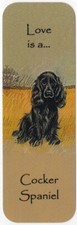 COCKER SPANIEL BEAUTIFUL DOG BOOKMARK SAME IMAGE BOTH SIDES GREAT GIFT