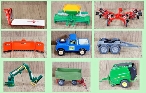Siku britains farm bundle - 9x,