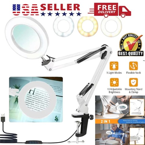 10x led magnifier desk lamp - led,