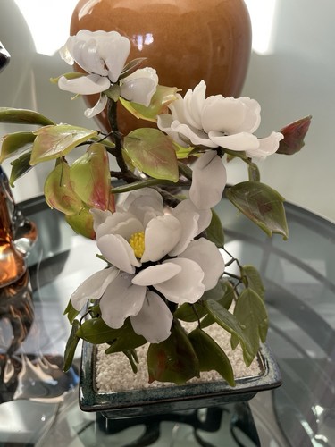 Vintage wired glass bonsai - wired,