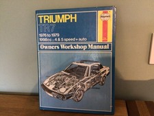 Haynes Triumph TR7 Owners Workshop Manual 1976-1979, 1998cc 4&5 Speed H/Back
