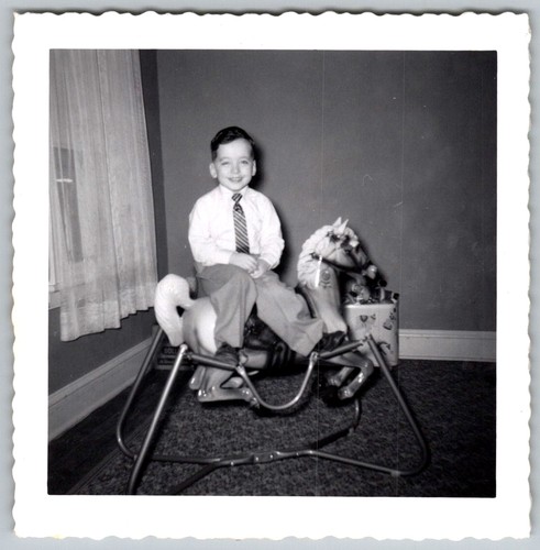 Vtg snapshot smiling boy - vtg,
