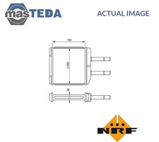54260 HEATER RADIATOR EXCHANGER LHD ONLY NRF FOR DAEWOO MATIZ 0.8,1.0 0.8L,1L