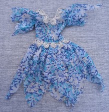 Vintage 1970s Faerie Glen Blue Fairy Dress Very Rare, Made In England