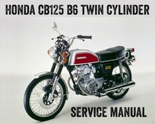 1973 onward Honda CB125 B6 Twin Cylinder Repair Workshop Service Manual PDF File