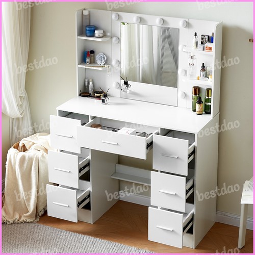 White vanity dressing table - white,