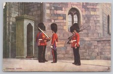 Military Tuck Oilette 6412 Changing Guard Sentry Box 1905 Ripon Postmark