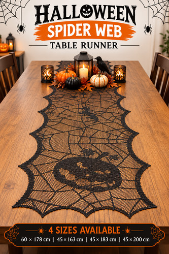 Halloween black lace spider - lace,