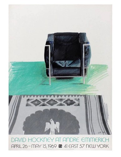 Corbusier chair rug poster - corbusier,