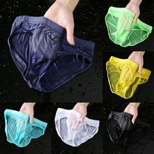 Men Ice Silk Briefs Underwear