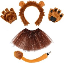 Lion Costume Set - 4 Pcs Kit