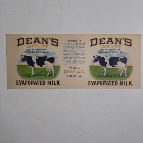 Dean evaporated milk can - dean's,