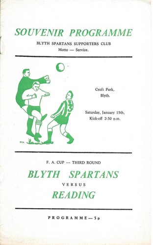 Football programme blyth - football, programme>blyth