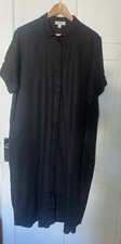 Womens COS Black Linen Shirt