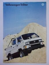 VOLKSWAGEN T25 TRISTAR 4WD PICK UP orig 1988 UK Mkt Sales Brochure