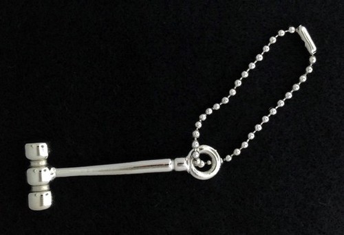 Gavel keychain - gavel,