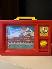 Blue-Box Retro Vintage Wind Up Musical TV Toy 1979