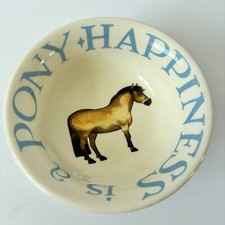 Emma Bridgewater Happiness is a Pony Bowl 17cm Diameter *Chipped*