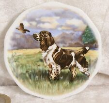 Blue Waters English springer Spaniel pin miniature plate 3 inches tall dog