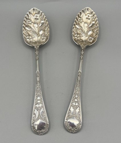 Antique embossed fruit silver - embossed,